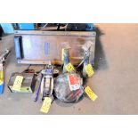 Lot-AC Delco 2-Ton Hydraulic Floor Jack, Sears 10-Amp Battery Charger, Pair of Jack Stands, Jumper