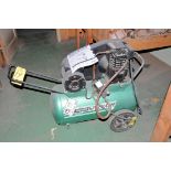 Speedaire Model 4B229B 20-Gallon 135 Max PSI Portable Horizontal Tank Mounted Air Compressor, S/N