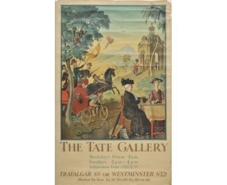 *Whistler (Reginald John 'Rex', 1905-44). The Tate Gallery, 1928,  colour lithograph poster, printed by Haycock Photochrom, a