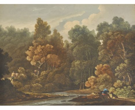 *Barker (Benjamin, 1776-1838). Views in and near Bath, [from The Fine Arts. Forty-eight aquatint coloured engravings by Theod