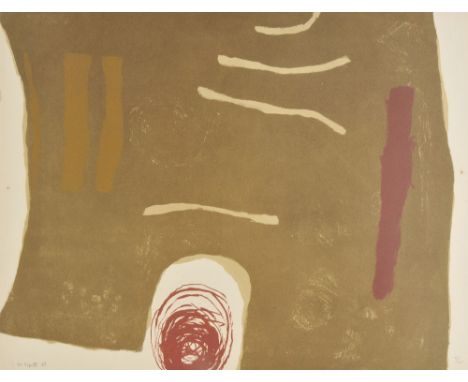 *Scott (William, 1913-1989). Scalpay, 1963,  colour lithograph on Arches watermarked paper, printed by Curwen Studio, from th