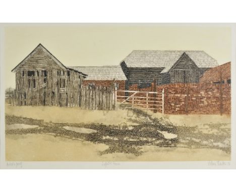 *Thornton (Valerie, 1931-1991). Suffolk Farm, 1976,  colour lithograph, signed, dated, titled and marked Artist Proof to marg