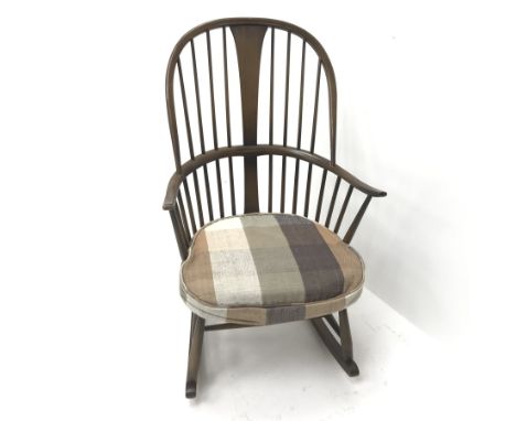  Ercol Grandfather rocking chair, W74cm   - Condition Report 