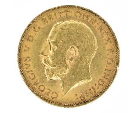 King George V, Half-Sovereign, 1912, Bare head l. R. St. George and dragon, London Mint, gold, weight 4g, S.4006, EF.