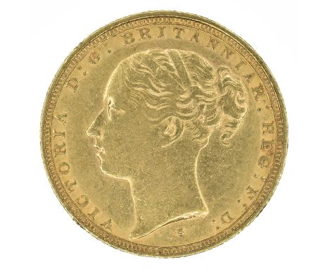 Queen Victoria, Sovereign, 1884, Second head l. WW complete on broad trun, S below head for Sydney Mint, Australia, R. St. Ge