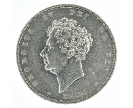 King George IV, Shilling, 1826, Bare head l. date below R. Lion on crown, edge milled, silver, weight 5.7g, S.3812, EF.