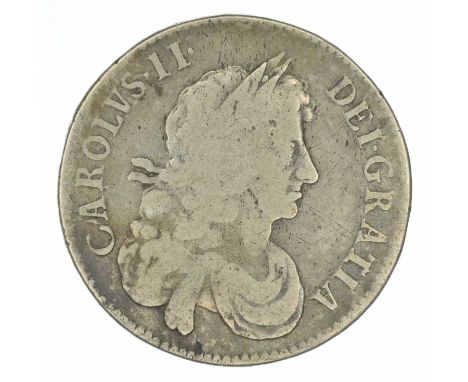 Selection of historic silver coinage to include King Charles II, Halfcrown, 1670, Third draped bust r. V. SECVNDO, silver, S.