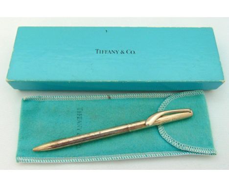 Tiffany and Co. Elsa Peretti Sterling silver ballpoint pen in original packaging
