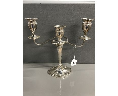 VERY LARGE SILVER HALLMARKED CANDELABRA