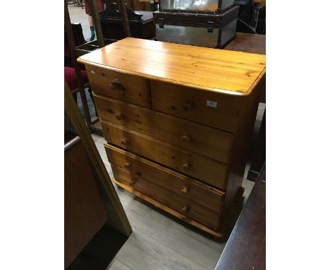 PINE CHEST 2 OVER 4 DRAWERS