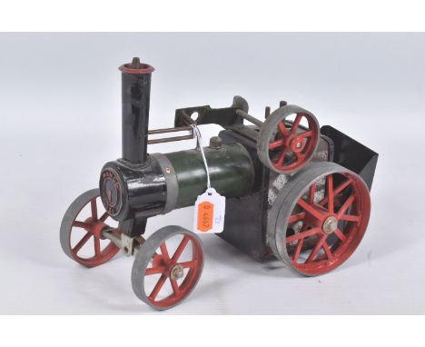 AN UNBOXED MAMOD LIVE STEAM TRACTION ENGINE, No.TE1, not tested, playworn condition, appears to have been fired up and run bu