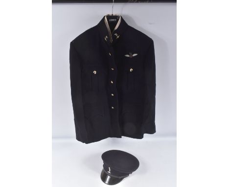 A ROYAL CORPS OF SIGNALS REGIMENT DRESS UNIFORM JACKET, with collar Insignia etc 1970  s issue, with a small letter in the po