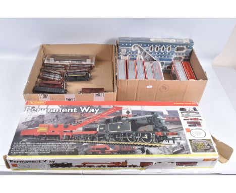 A BOXED HORNBY RAILWAYS OO GAUGE PERMANENT WAY TRAIN SET, No.R1029, comprising class N2 tank locomotive No.69522, B.R. black 