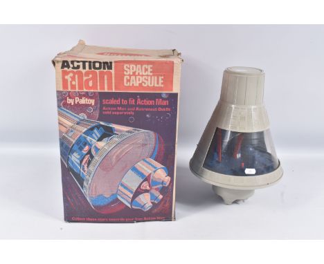 A BOXED PALITOY ACTION MAN SPACE CAPSULE, No.34705, appears complete and good lightly playworn condition, with some minor mar