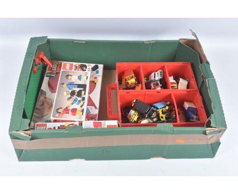 FOUR BOXED 1970'S LEGO SETS, Family set, No.200, Complete Living Room set, No.263, Baby's Cot and Cabinet, No.271 &amp; Black