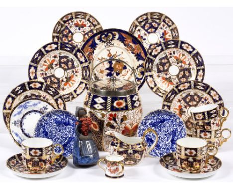 Collection of Royal Crown Derby Imari pattern china,  Elsi Bourelius of Sweden ceramic figure etc