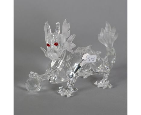 SWAROVSKI CUT GLASS MODEL OF A DRAGON, 5" (12.7cm) long  C/R - Good 