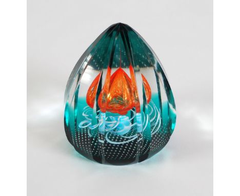 CAITHNESS LIMITED EDITION GLASS PAPERWEIGHT 'Destination Deimos' (57/75), 3 3/4" (9.5cm) high, engraved marks C/R - good