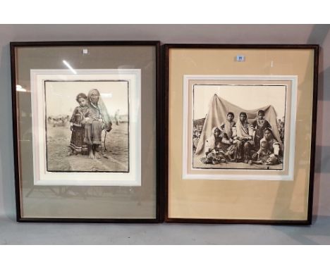 NICK ROSS  (Contemporary)  Dipu and Chand, Gujarat, Olpad Village, (Dipu the youngest, Chand was the eldest), 2000:  platinum