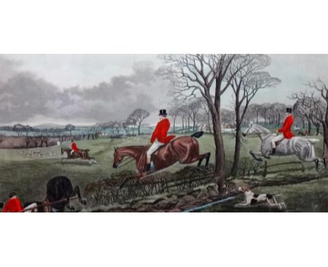After T. N. H. Walsh, The Check; The Fence; The Brook, The Kill, a set of four prints after the aquatints by C. R. Stock, eac