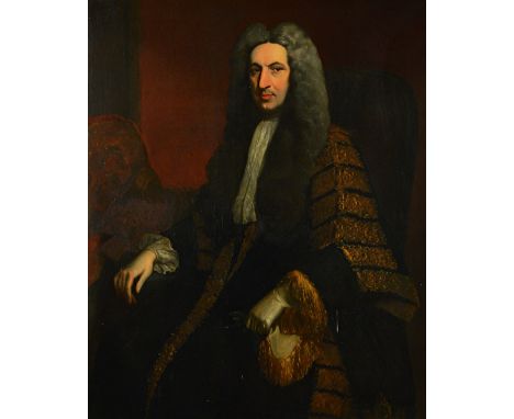 Eddis, after Jonathan Richardson, Portrait of Peter King, 1st Baron King of Ockham and Lord Chancellor 1725, oil on canvas, i