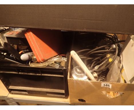 Three boxes of general tools to include cased socket set hand saws Karcher window cleaner and spray set boxed 