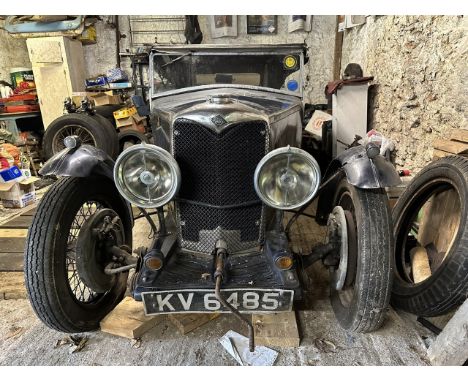 1933 Riley 9 Tourer/Special Registration number KV 6485 Chassis number 6022491 Blue with a black interior (MGB front seats) C