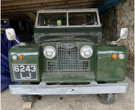 1962 Land Rover Series IIA 88 inch Registration number 6243 LJ***We understand the engine is seized***Green, 2,286 cc petrol 