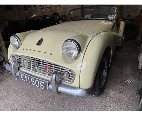 1958 Triumph TR3A Registration number EYI 506 Chassis number TS25731 ***We understand the engine is from a Triumph TR4/4A*** 