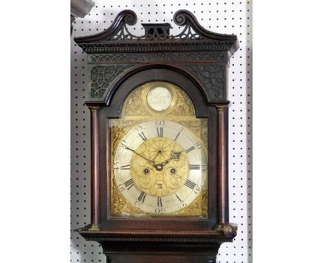 John Campbell, Campeltown, a mahogany 8-day longcase clock with two-weight movement striking on a bell, the twelve-inch arche