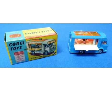 A Corgi Toys No.471 Smith's-Karrier Mobile Canteen, blue, boxed, together with a quantity of other die-cast toys, including M