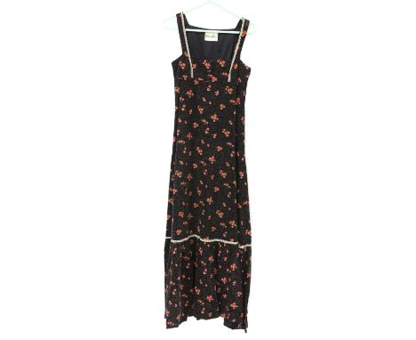 Laura Ashley 1970s day wear comprising  skirt blouse cape and 3 dresses in cotton and needlecord and other 1970s long dresses