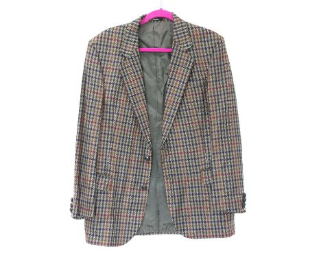 A collection of gentlemens vintage casualwear, including 4 tweed sports jackets, cavalry tweed, corduroy and flannel trousers