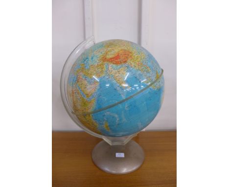 An Illumina Globe terrestrial globe, by Purnell &amp; Sons Ltd., London