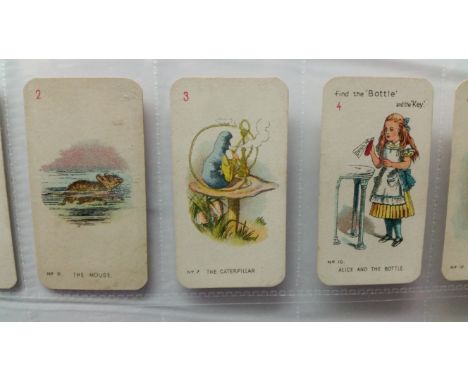 CARRERAS, part sets &amp; odds, inc. Alice in Wonderland, round (21), square (22), Christie Girls (28), Famous Film Stars (39