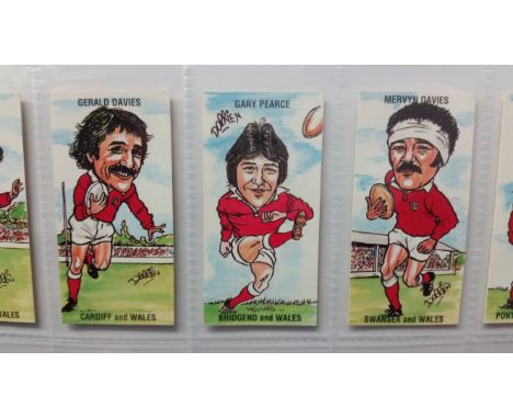 TRADE, complete (13), inc. Ritchie &amp; Co. Arms Park heroes (rugby), Welsh RU, County Print; reprint c/c (7) etc., in moder