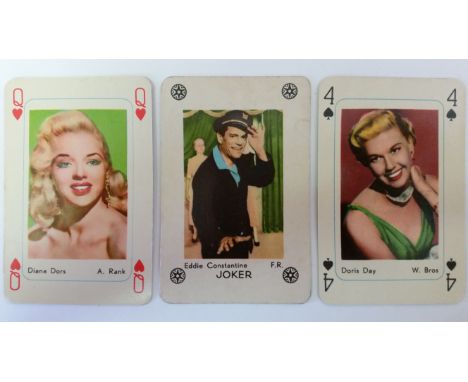 MAPLE LEAF, Film Stars (playing cards), complete, Dutch issue, VG to EX, 53