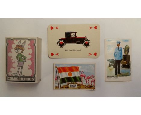 DANDY, selection, inc. complete (2), Vintage Cars, Comic Heroes; part sets, Our Model Army, Flags (83), Soldiers (98), VG to 