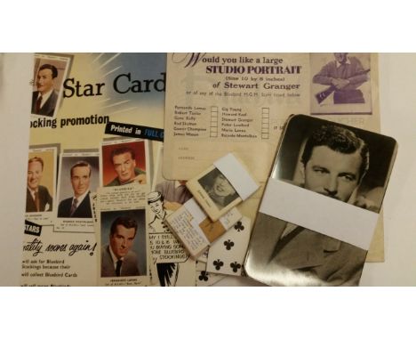 TRADE, selection, inc. Bluebird (18), Exciting Film Stars, complete (many corners clipped); Joker, Star Card (No. 1); Portrai