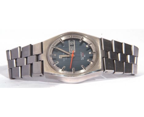Gents third/fourth quarter of 20th century Tissot PR526 GL stainless steel cased wrist watch with stainless steel and luminou