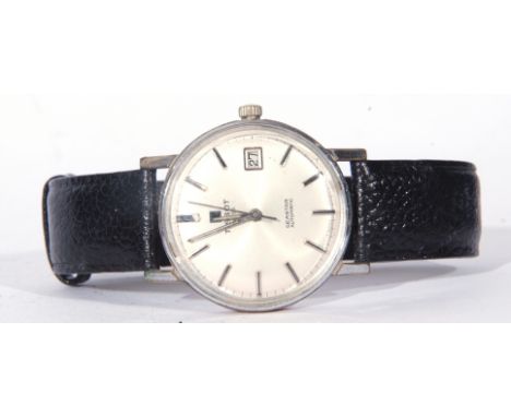 Gents last quarter of 20th century Tissot Seastyle Automatic wrist watch with stainless steel case, silvered hands to a silve