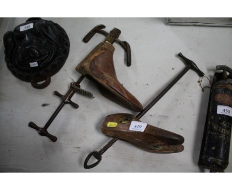 Two vintage shoe stretchers 
