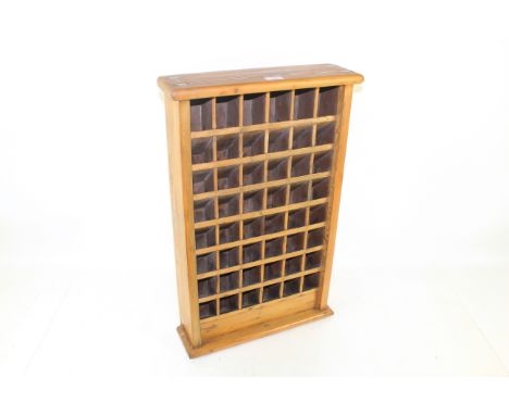 A pine GNR ticket rack