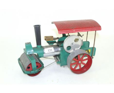 A model traction engine steam roller