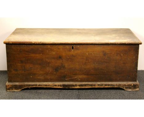 A 19th century pine trunk, 105 x 47 x 42cm.