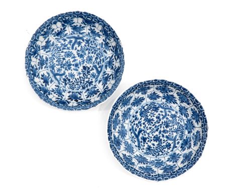 Floral decor, marked with double ring and censer, 16 cm. in diameter. 