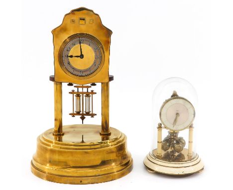 Including German table clock, 38 cm.