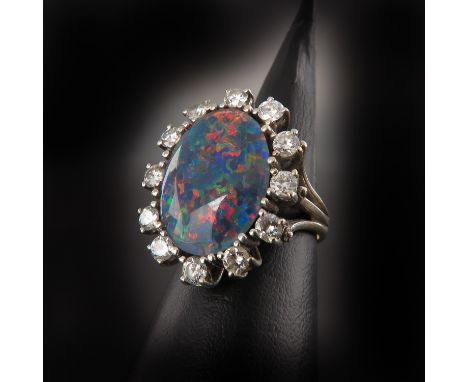 18 x 13 mm., ring size 16.5