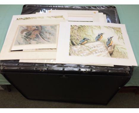 Folio of assorted Limited Edition nature prints by Dick Twinney & John Laver (approx. 21)