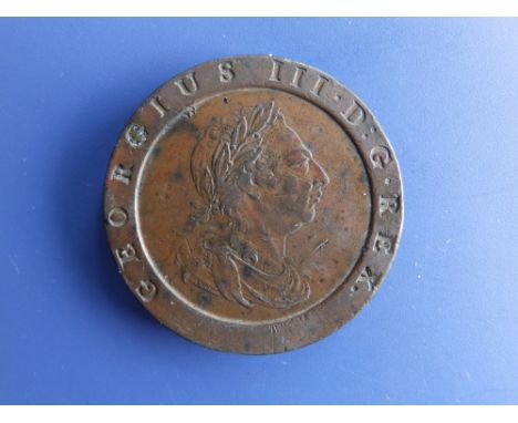 A cartwheel penny - 1797.